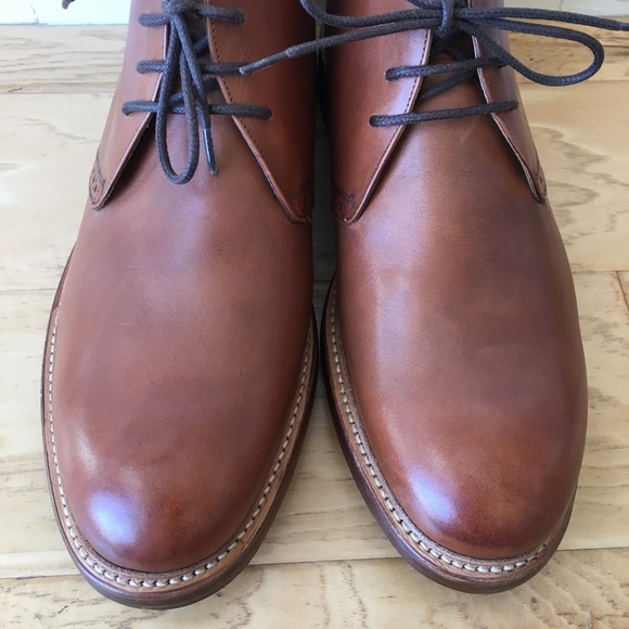 Stacy Adams Brown Leather Chukka Boot 11 D Lace Up Goodyear Welted - Picture 4 of 7